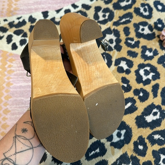 Swedish Hasbeens Fredrica Heeled Clogs Size 37/7 - Picture 3 of 5